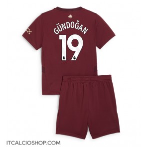 Manchester City Ilkay Gundogan #19 Terza Maglia Bambino 2024-25 Manica Corta (+ Pantaloni corti)